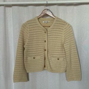 Reformation Cream Knit Sweater